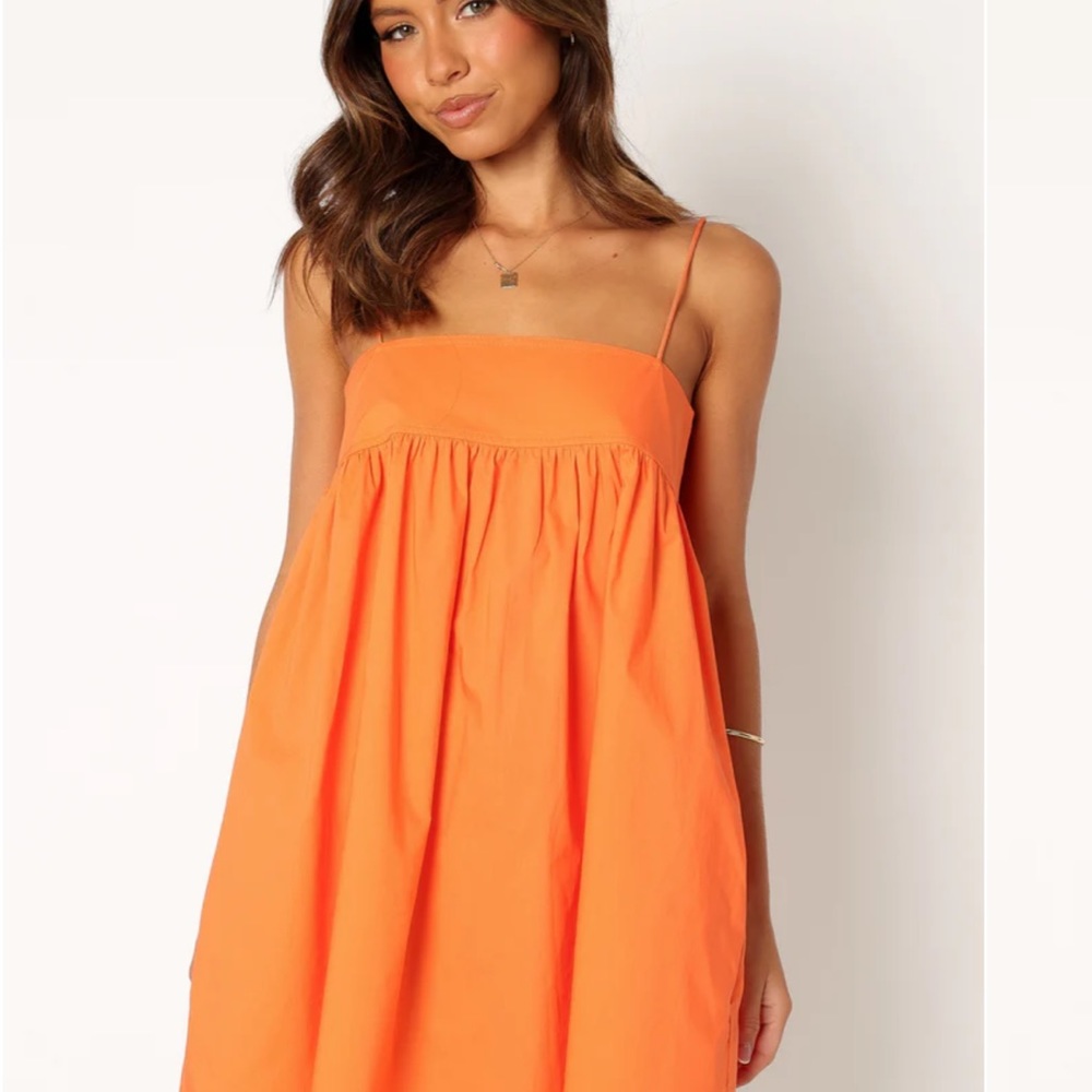 Petal & Pup Orange Mini Dress